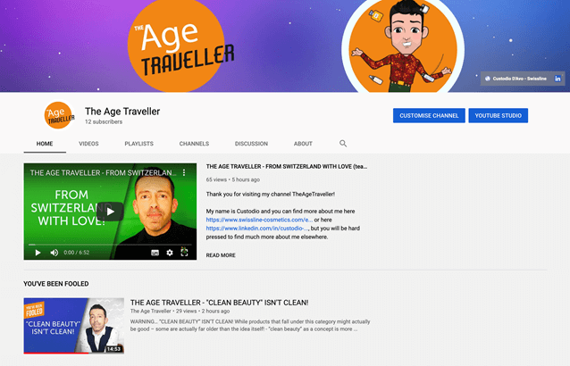 TheAgeTraveller YouTube Channel